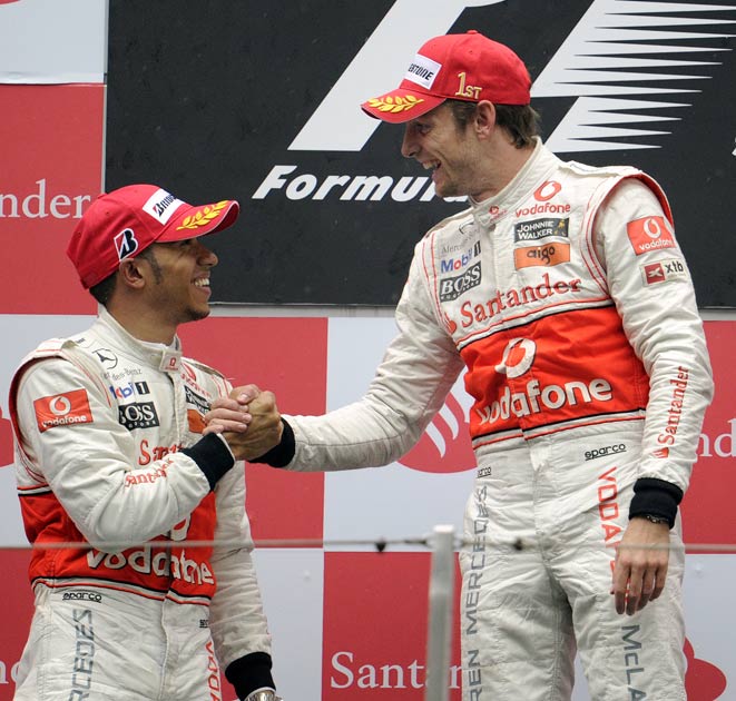 Button has taken the championship lead