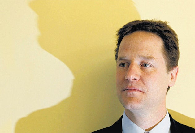 YouGov also found that if people thought Mr Clegg's party had a significant chance of winning the election, it would win 49 per cent of the votes, with the Tories winning 25 per cent and Labour just 19 per cent.