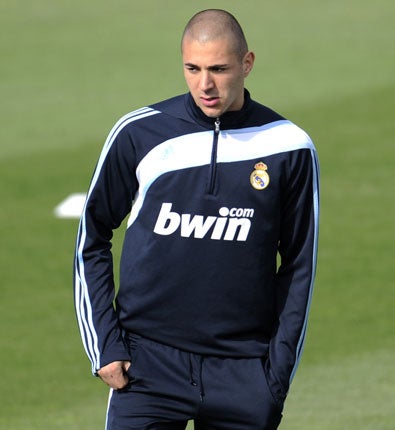 Benzema has endured a tough first season at Real