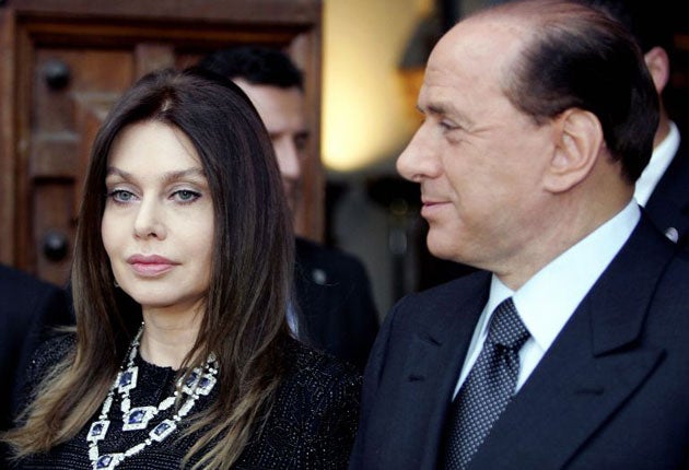 Veronica Lario and Silvio Berlusconi