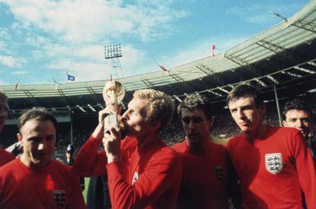 England celebrate winning the World Cup in 1966