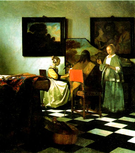 Johannes Vermeer’s “The Concert” was stolen by the thieves and has not publicly been seen since