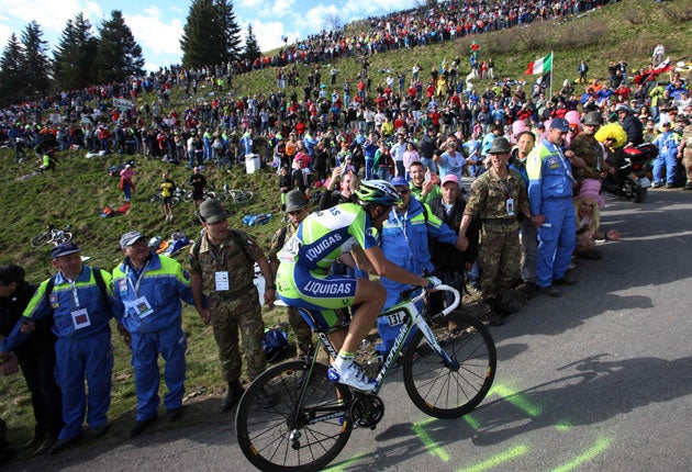 The Giro took on the Zoncolan in 2010 (AP)