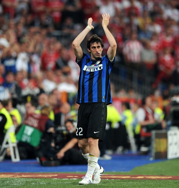 Milito was crucial to Inter's Champions League success