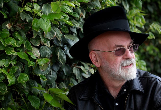 Terry Pratchett, who died aged 66