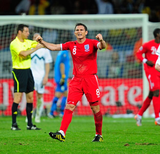 Lampard pictured in England's only victory