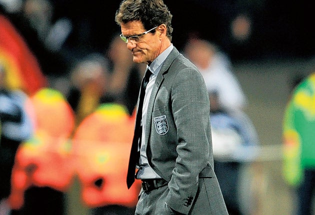 Capello said nothing at half-time