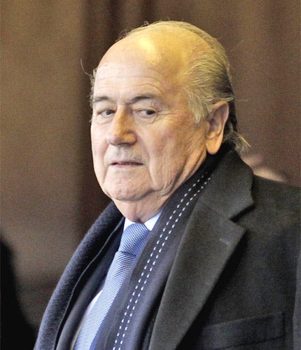 Fifa president Blatter