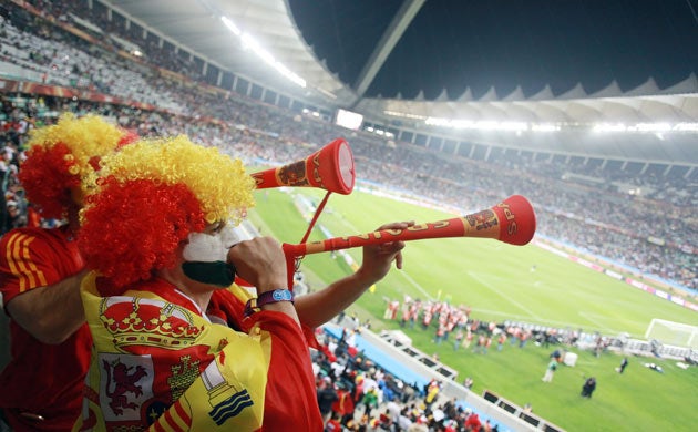 The vuvuzela has been banned from White Hart Lane