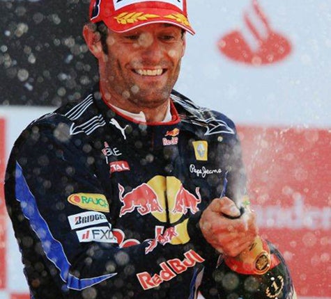 Webber is the current championship leader