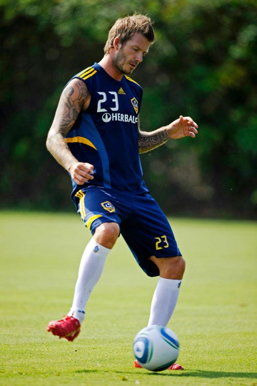 Beckham is currently with LA Galaxy