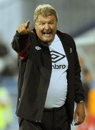 John Toshack saw his team lose to Montenegro