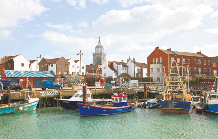 Harbour view: the old town