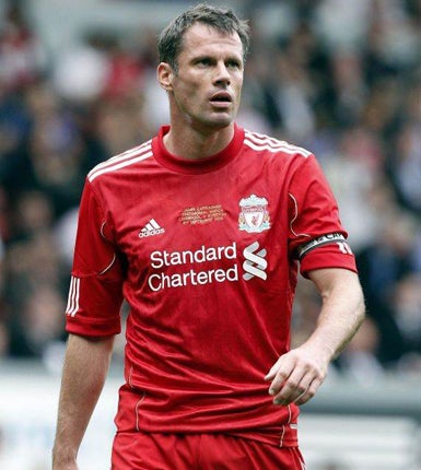 Carragher looked to be at his best on his return against Chelsea