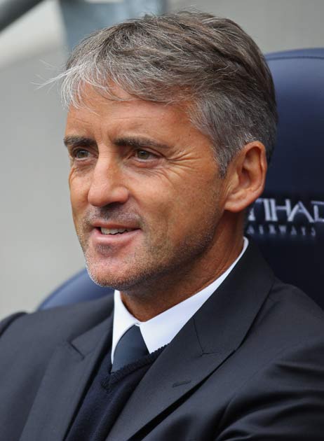 City boss Mancini (above) enjoyed victory over his compatriot Carlo Ancelotti