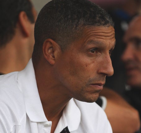 Hughton saw his team lose 4-0 to Arsenal last night