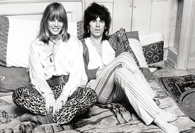 Keith Richards with Anita Pallenberg in 1969