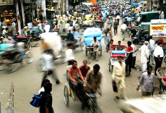 Violence broke out in the walled city of Old Delhi