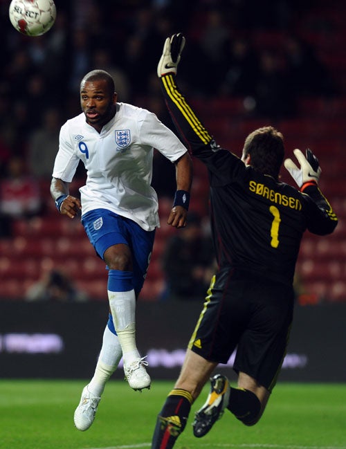 Bent scored against Denmark in England's last game but has never made a competitive start in his eight internationals