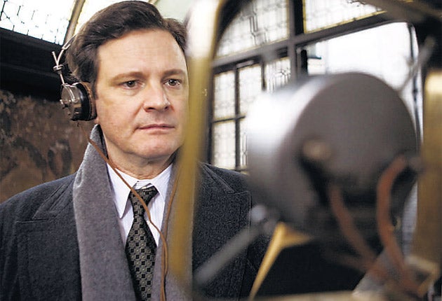 Colin Firth in The King's Speech which made the Brit List in 2008