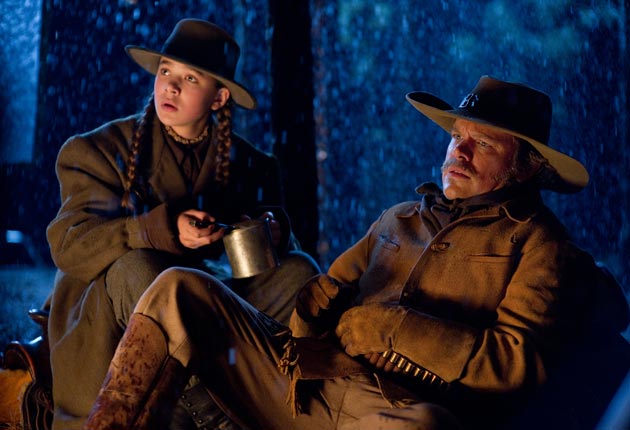 Hailee Steinfeld and Jeff Bridges in True Grit