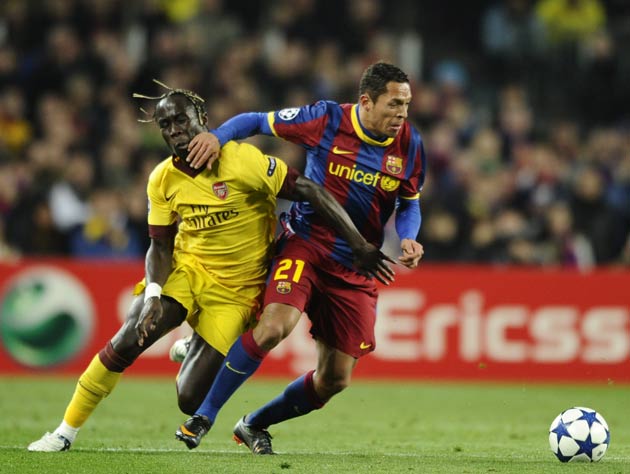 'The problem is you can't have a discussion with referees,' says Sagna (left)