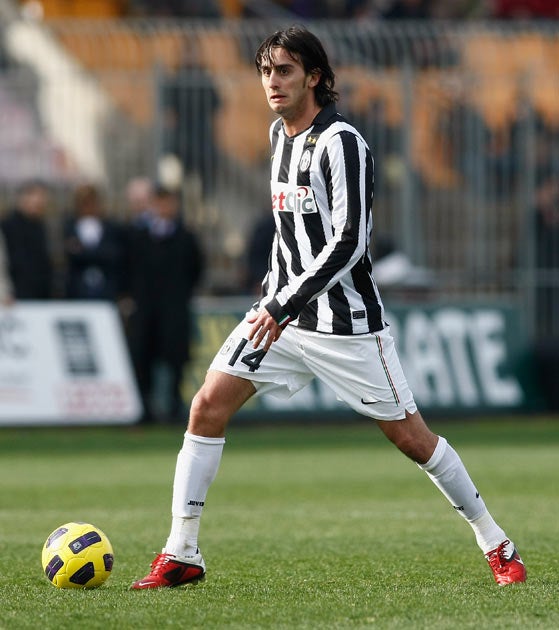 Aquilani spent the season on loan at Juventus