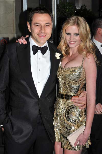 David Walliams and his wife Lara Stone