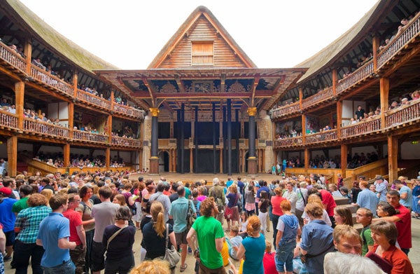 The wayward firework reportedly landed in the standing section of the theatre