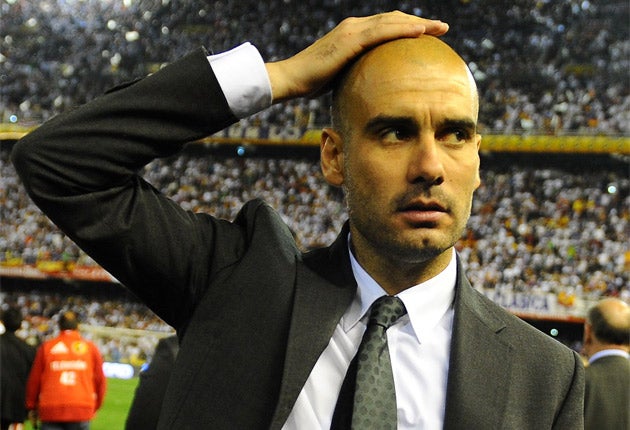 Barcelona manager Pep Guardiola