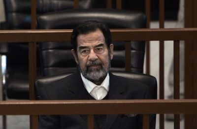 Saddam Hussein was sentenced to death for crimes against humanity including genocidal chemical attacks on civilians