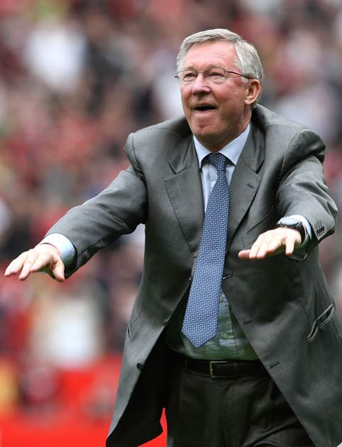 Ferguson led United to the 19th title this season