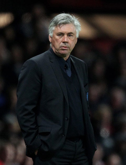 Ancelotti attended the awards last night