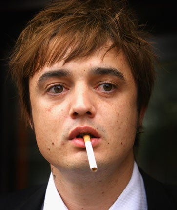 Musician Pete Doherty was jailed for six months today