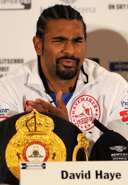 Haye has been outspoken before the bout