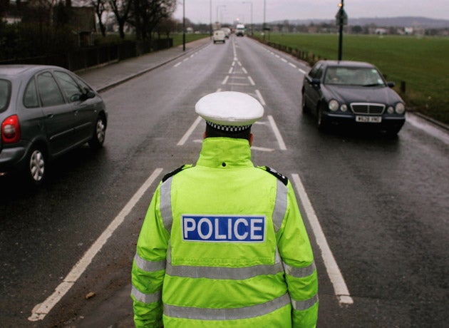 A traffic police officer