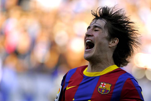 Bojan Krkic in action for Barcelona