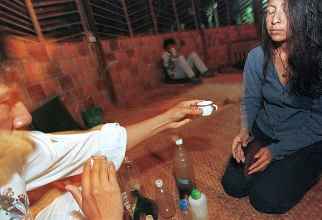 An ayahuasca ceremony in Tarapoto, north-eastern Peru