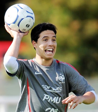 Samir Nasri is out of contract next season