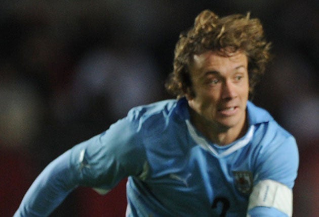 Diego Lugano of Uruguay