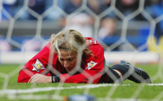 United signed Diego Forlan in January 2002, and his struggles in front of goal were a torture for him