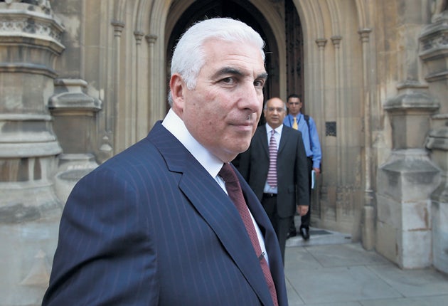 Mitch Winehouse, father of the singer Amy Winehouse, arrives at Parliament yesterday