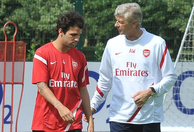 Fabregas and Wenger developed a close relationship during his time at Arsenal