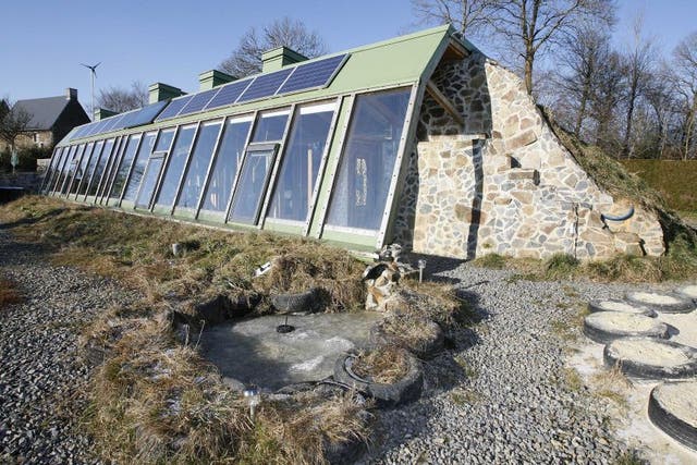 The gîte is half underground, which makes the bedrooms dark but means they're also very quiet