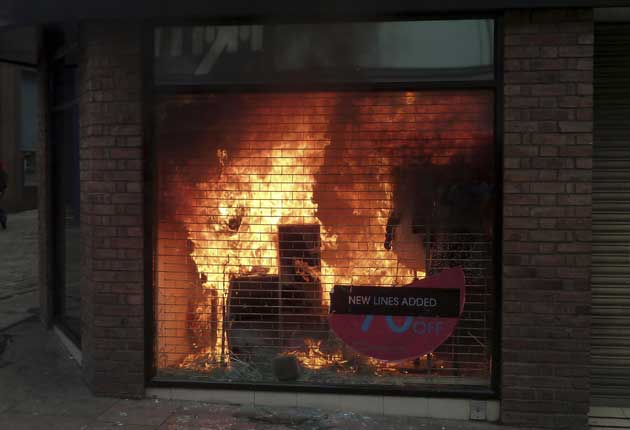 A Miss Selfridge shop in Manchester was set alight