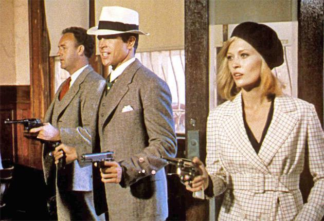 A still from the 1967 film Bonnie and Clyde, starring Warren Beatty and Faye Dunaway