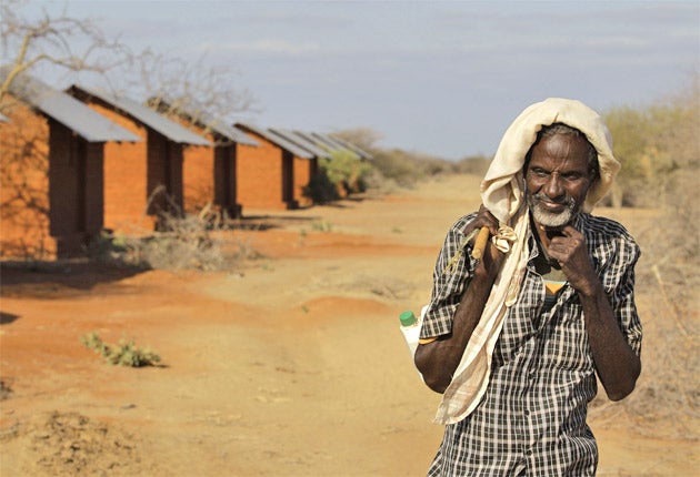 Empty and locked buildings at the Ifo 2 camp