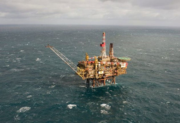 The Gannet Alpha platform in the North Sea