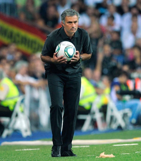 Mourinho appeared to poke Tito Vilanova