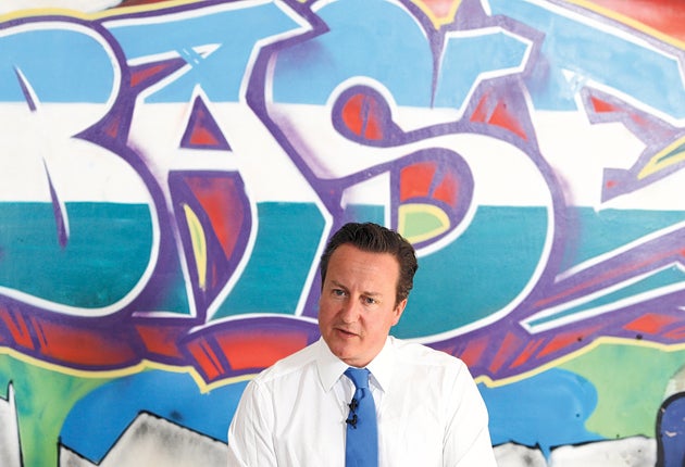 David Cameron speaks in Witney, his parliamentary district